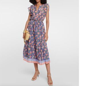 Velvet by Graham & Spencer Rosalia Flutter Sleeve Maxi Dress Small